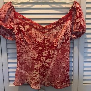Red Lace Top ❤️